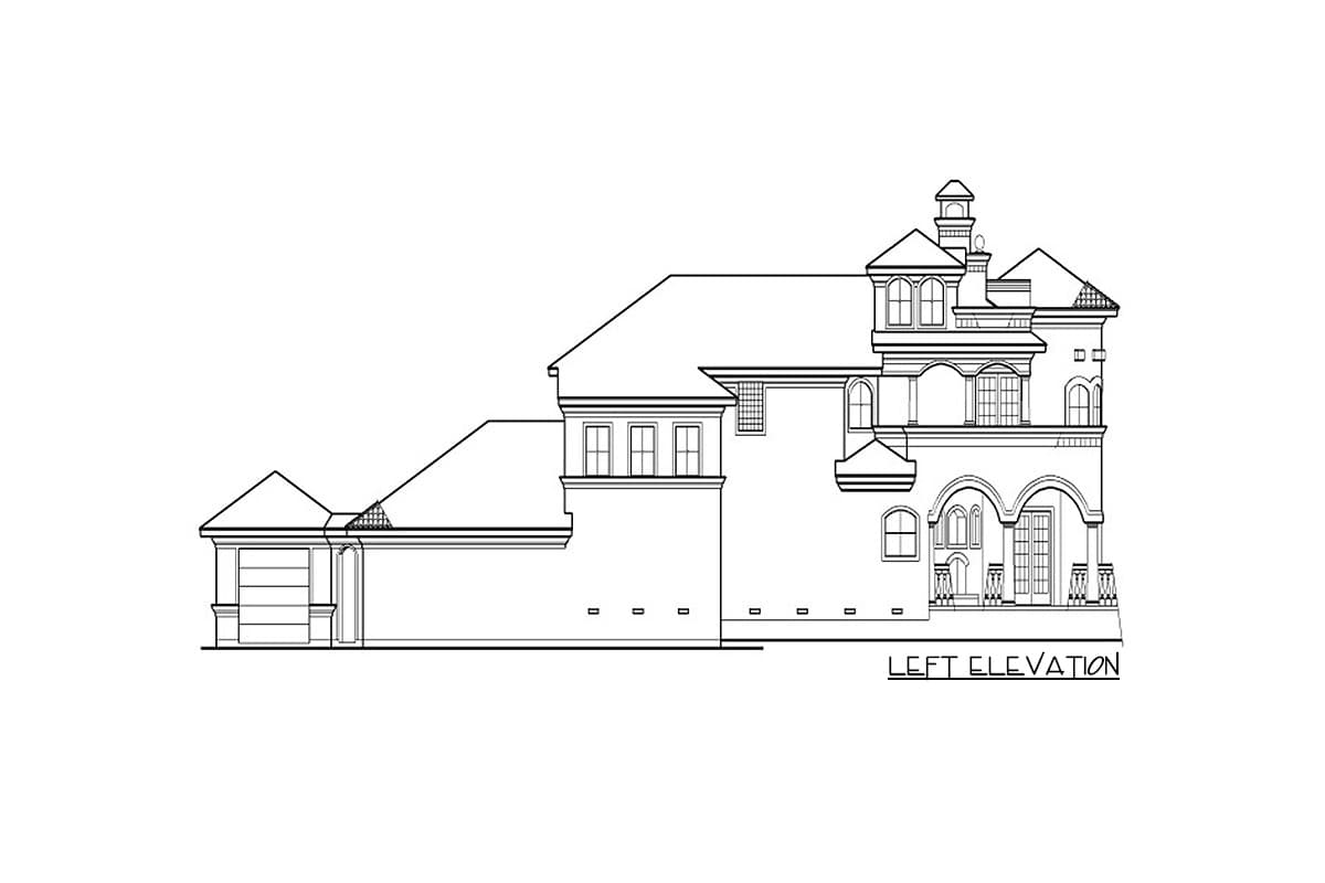 Plan 36143TX: Mediterranean with Central Courtyard - Image #4 - European, Mediterranean, Spanish