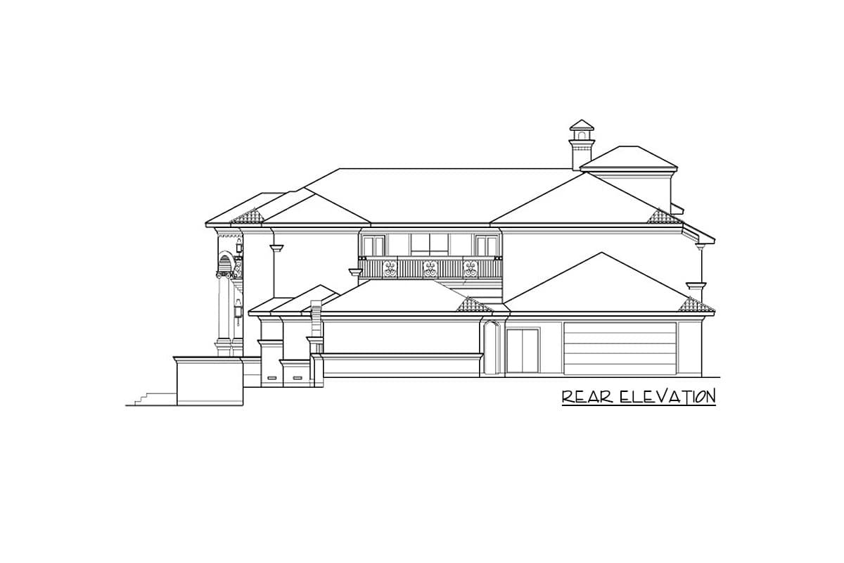 Plan 36143TX: Mediterranean with Central Courtyard - Image #5 - European, Mediterranean, Spanish