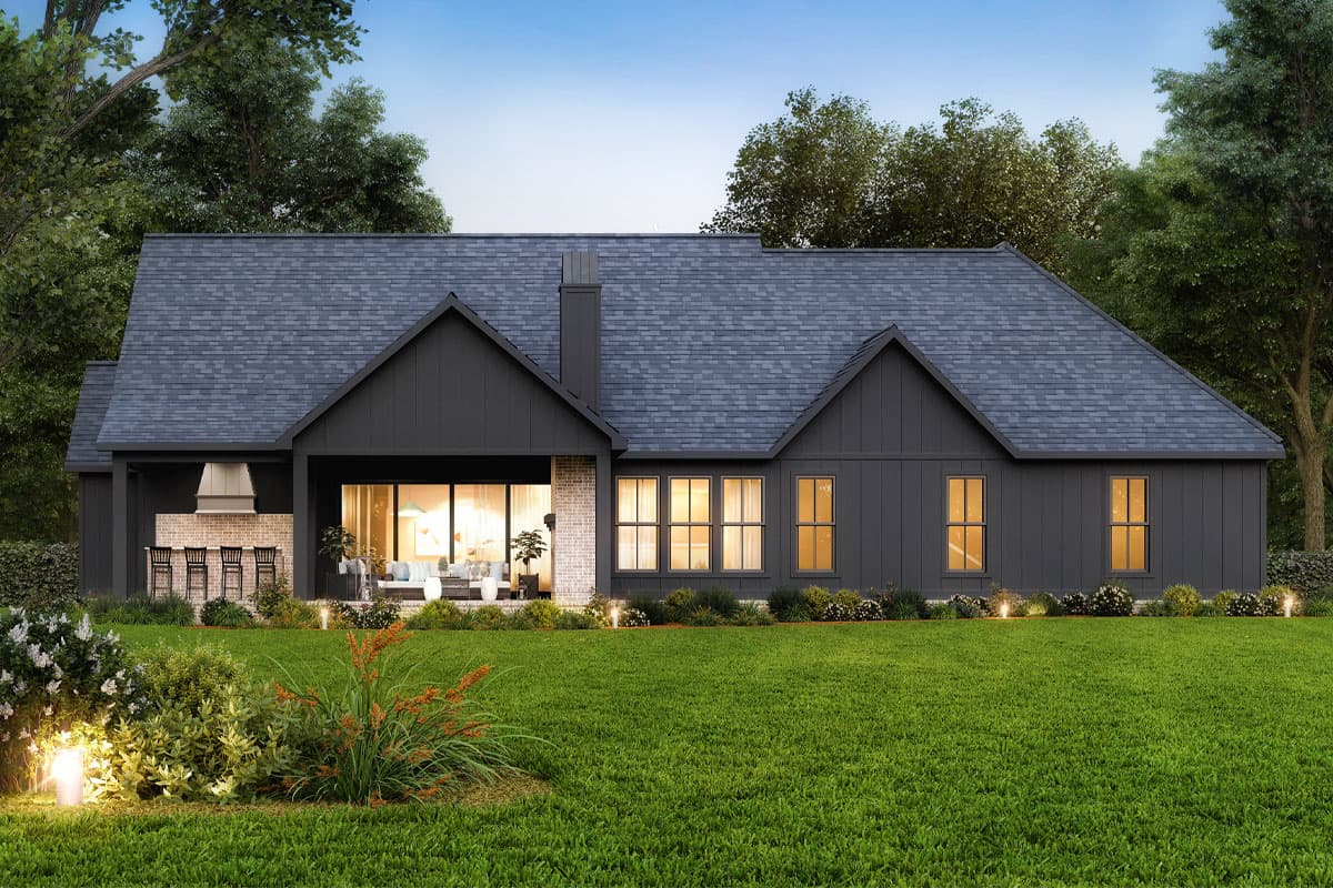 Plan 56544SM: 4-Bed Modern Farmhouse Plan with Optionally Finished Bonus Room - 2578 Sq Ft - Image #6 - Country, Farmhouse, Modern Farmhouse, New American