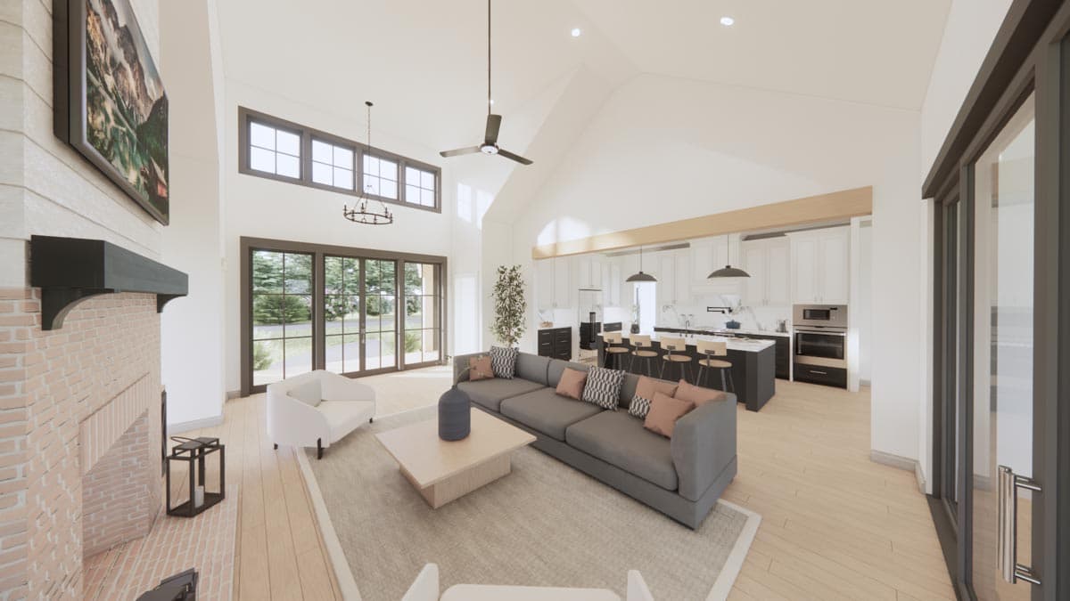 Plan 56544SM: 4-Bed Modern Farmhouse Plan with Optionally Finished Bonus Room - 2578 Sq Ft - Image #8 - Country, Farmhouse, Modern Farmhouse, New American