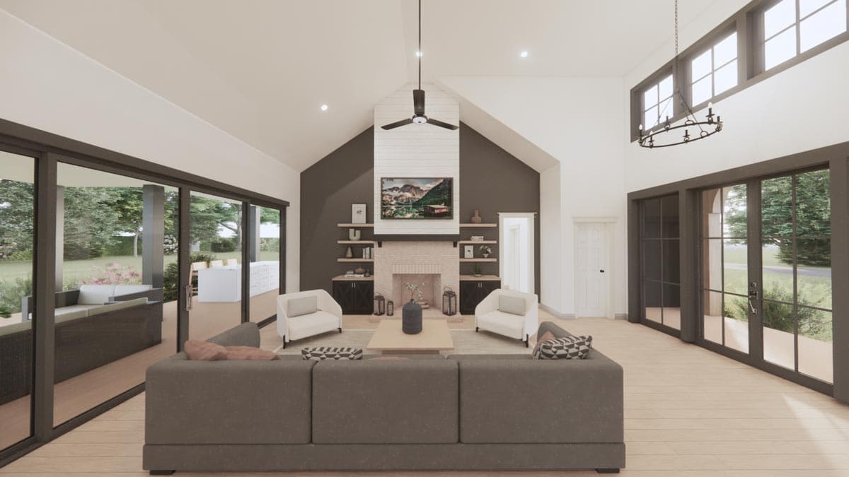 Plan 56544SM: 4-Bed Modern Farmhouse Plan with Optionally Finished Bonus Room - 2578 Sq Ft - Image #7 - Country, Farmhouse, Modern Farmhouse, New American