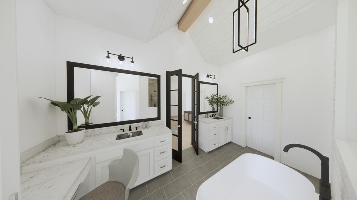 Plan 56544SM: 4-Bed Modern Farmhouse Plan with Optionally Finished Bonus Room - 2578 Sq Ft - Image #16 - Country, Farmhouse, Modern Farmhouse, New American