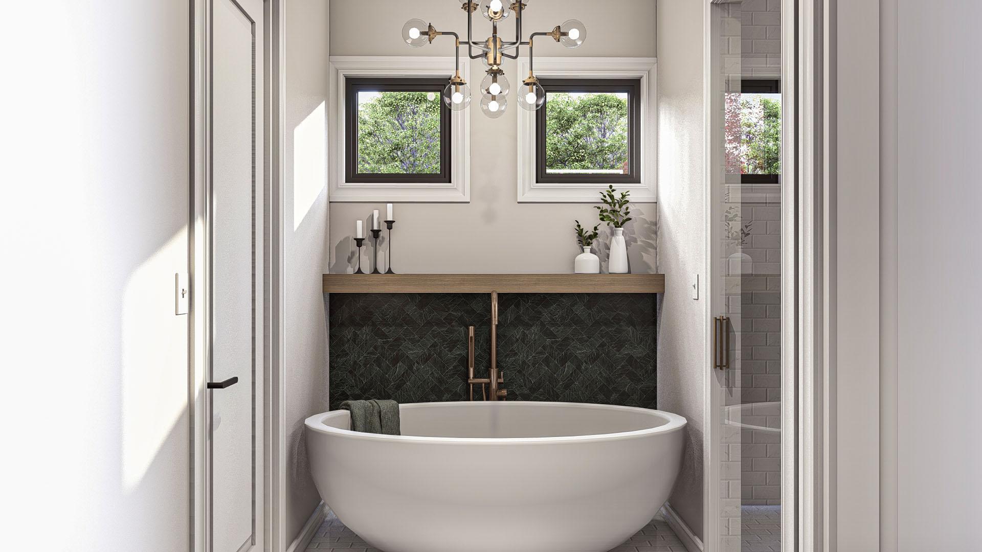 Plan 623344DJ: Cottage-Style House Plan with Courtyard and Covered Patio - 2508 Sq Ft - Image #19 - Cottage, European, Transitional, Tudor