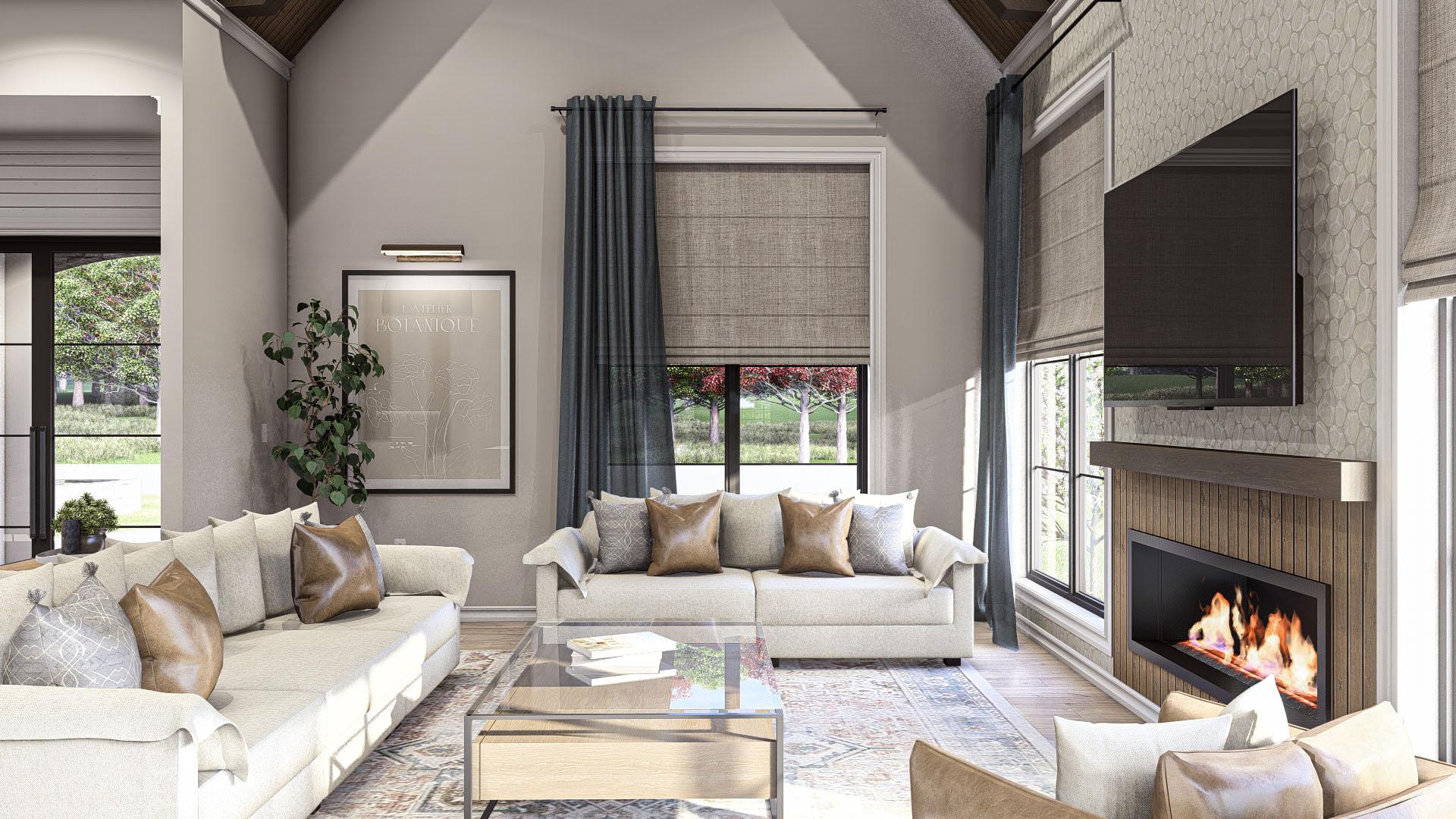 Plan 623344DJ: Cottage-Style House Plan with Courtyard and Covered Patio - 2508 Sq Ft - Image #13 - Cottage, European, Transitional, Tudor