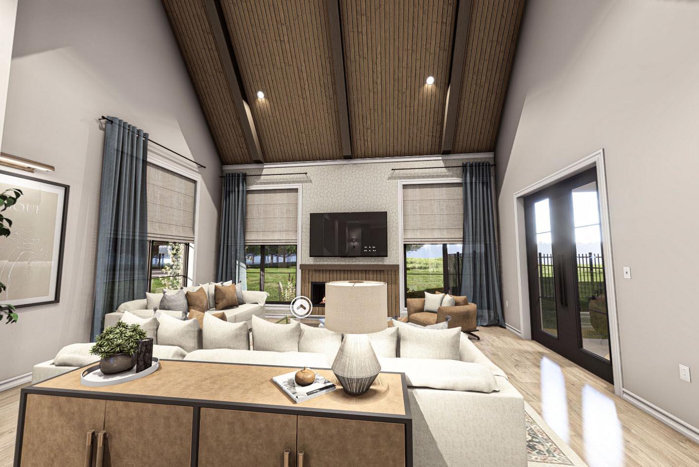 Plan 623344DJ: Cottage-Style House Plan with Courtyard and Covered Patio - 2508 Sq Ft - Virtual Tour Cover Image - Cottage, European, Transitional, Tudor