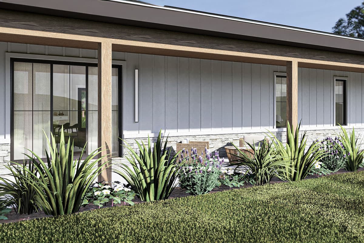 Plan 623345DJ: 3-Bedroom Barndominium-Style Modern Ranch House Plan with Oversized Garage Workshop - Image #6 - Barndominium, Country, Modern