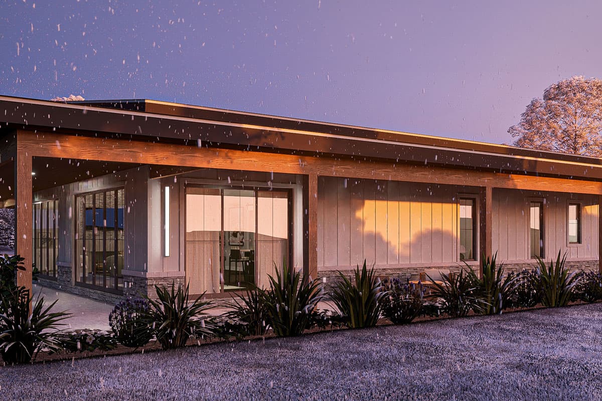 Plan 623345DJ: 3-Bedroom Barndominium-Style Modern Ranch House Plan with Oversized Garage Workshop - Image #7 - Barndominium, Country, Modern