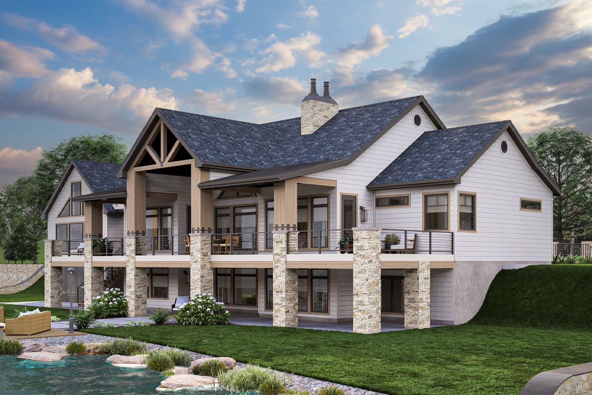 Plan 623346DJ: Craftsman Ranch House Plan with Up to 5 Beds with Finished Lower Level Option - 2388 Sq Ft - Image #10 - Country, Craftsman, Mountain, Ranch