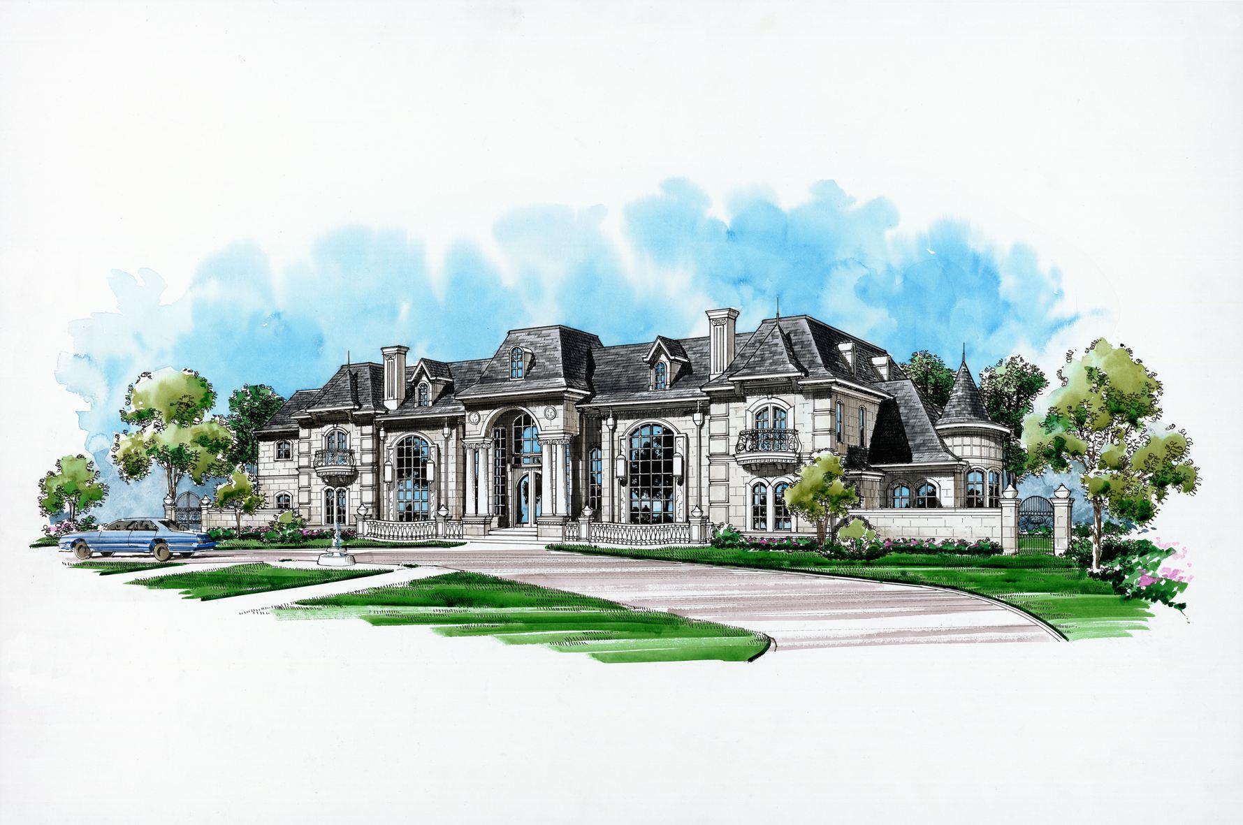 Plan 36147TX: Private Balconies for All - Image #15 - European