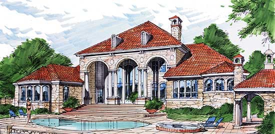 Plan 36153TX: Living in the Lap of Luxury - Image #25 - European