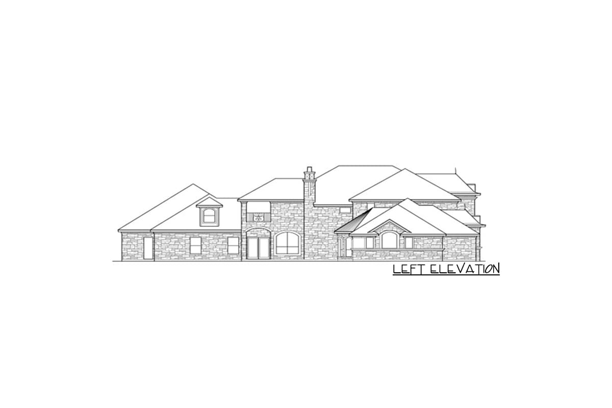 Plan 36157TX: Dramatic Manor Home Plan - Image #34 - European, French Country