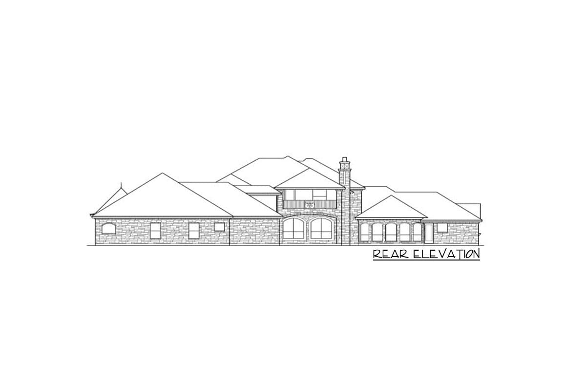 Plan 36157TX: Dramatic Manor Home Plan - Image #35 - European, French Country