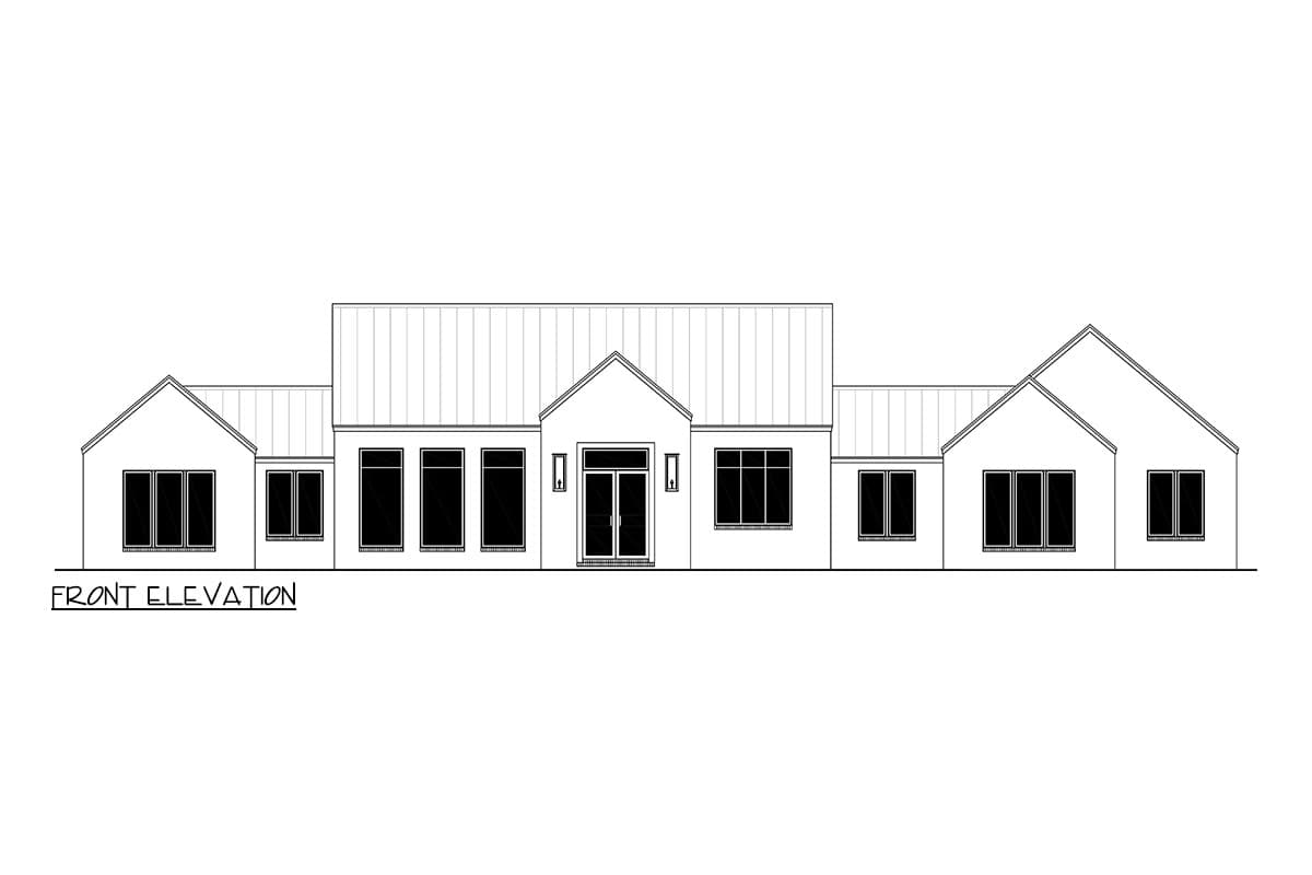 Plan 51961HZ: Transitional One-Story House Plan with Scandinavian Vibe - 2650 Sq Ft - Image #11 - Hill Country, Modern, Modern Farmhouse, Ranch, Transitional