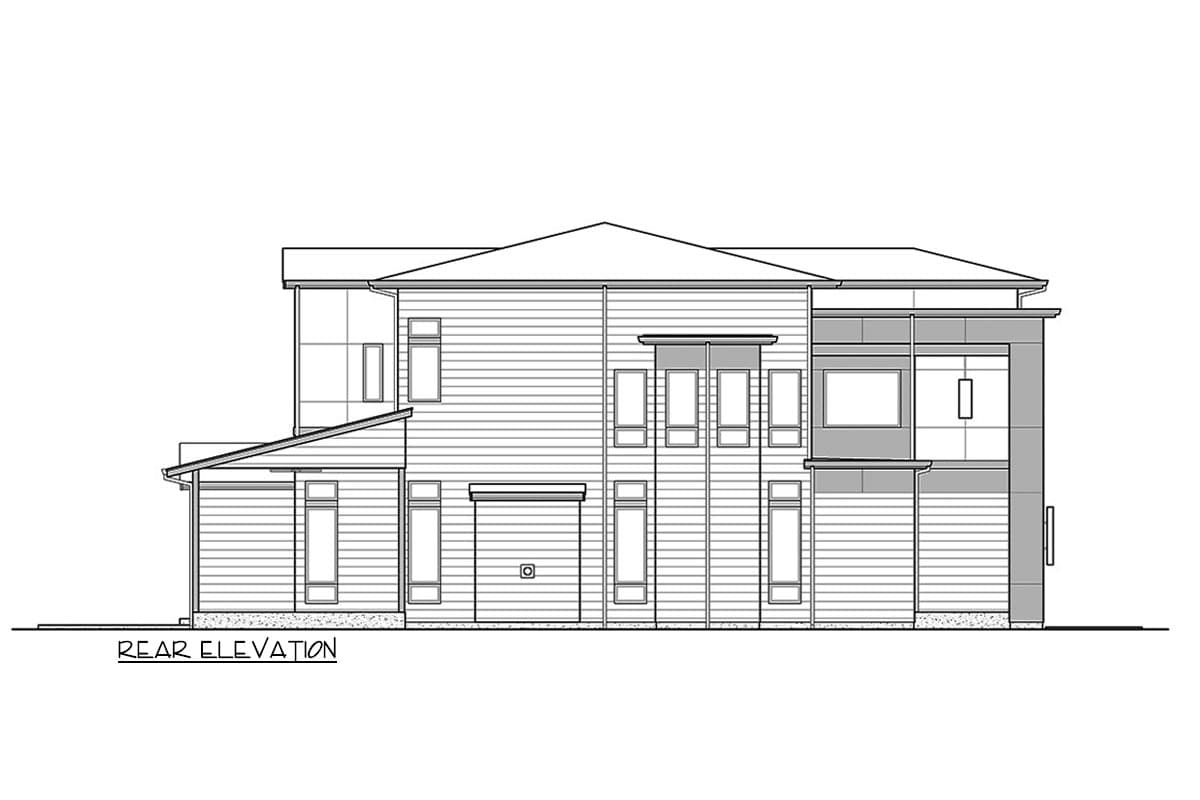 Plan 23969JD: Modern Northwest-Style House Plan with Two Dens and a Bonus Room - 4255 Sq Ft - Image #6 - Contemporary, Modern, Northwest