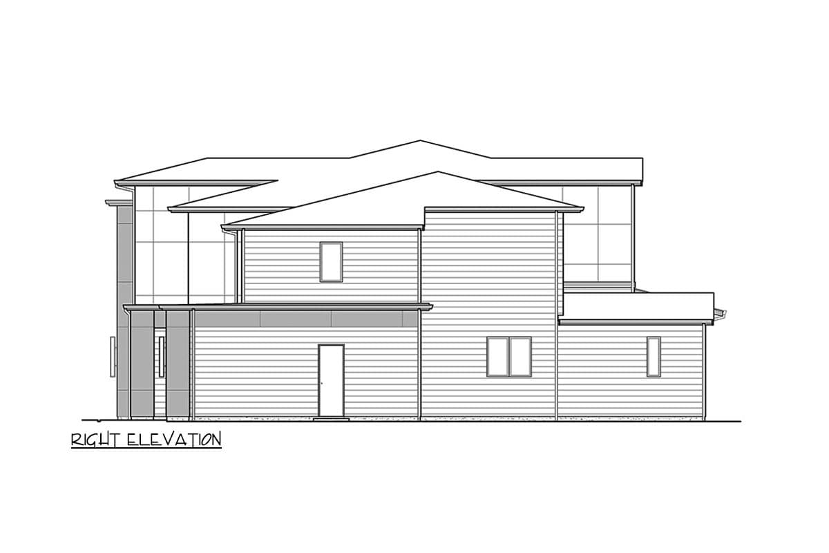 Plan 23969JD: Modern Northwest-Style House Plan with Two Dens and a Bonus Room - 4255 Sq Ft - Image #7 - Contemporary, Modern, Northwest