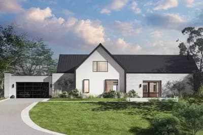 Contemporary 4-Bed House Plan with Scandinavian-Inspired Exterior - 3608 Sq Ft