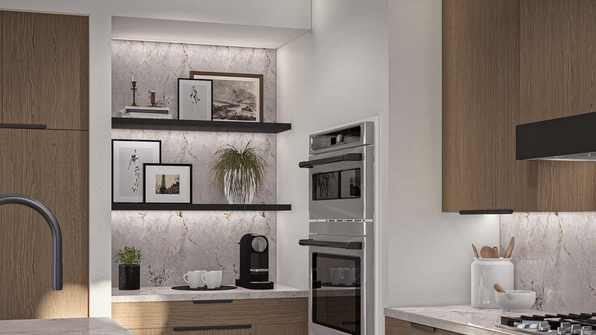 Plan 623348DJ: 2675 Sq Ft Mid Century Modern House Plan with 403 Sq Ft Apartment - Image #12 - Contemporary, Mid Century Modern, Modern