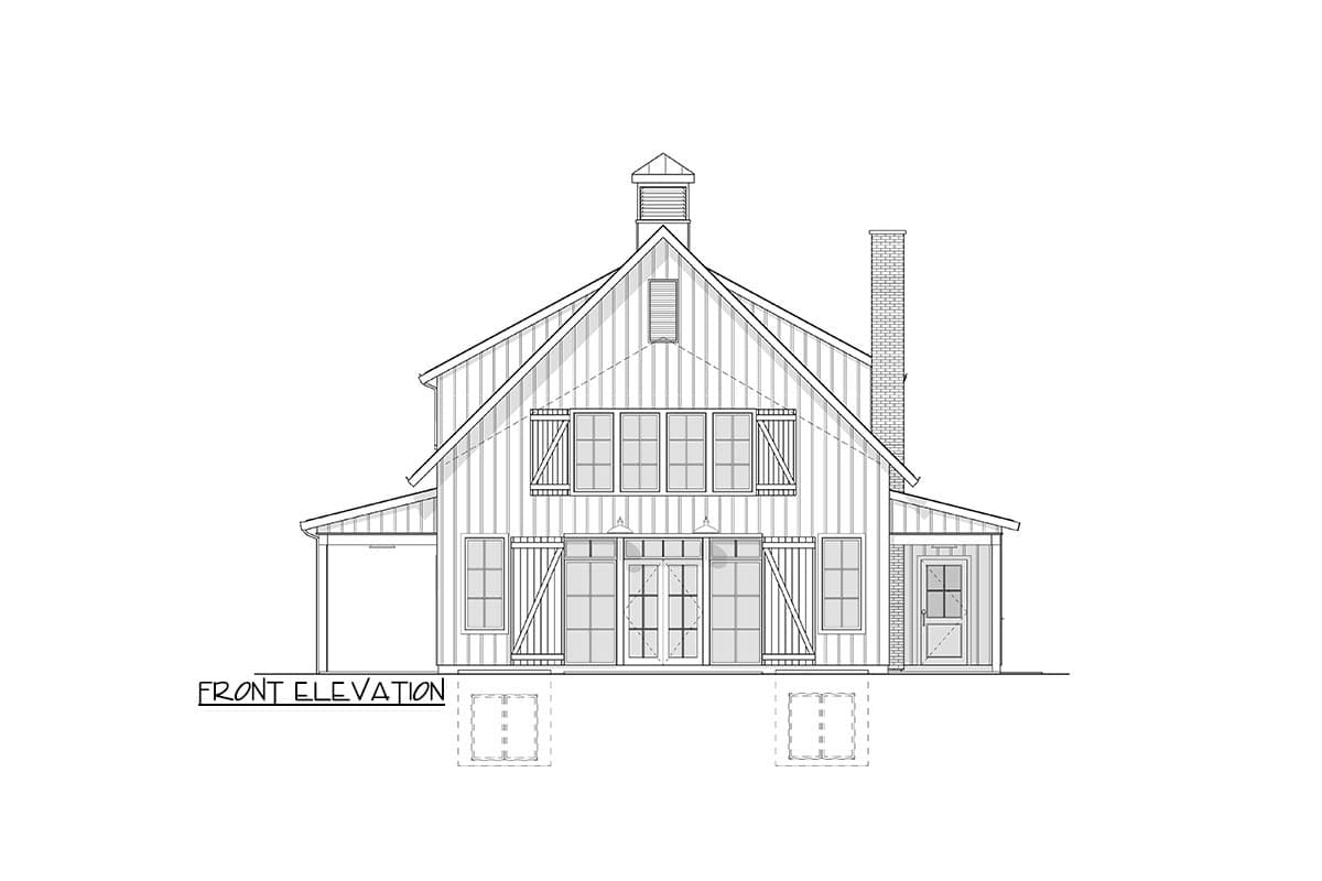 Plan 270097AF: Barndominium-Style Modern Farmhouse House Plan with Vaulted Ceiling - 2790 Sq Ft - Image #9 - Barndominium, Country, Craftsman, Farmhouse, Modern Farmhouse