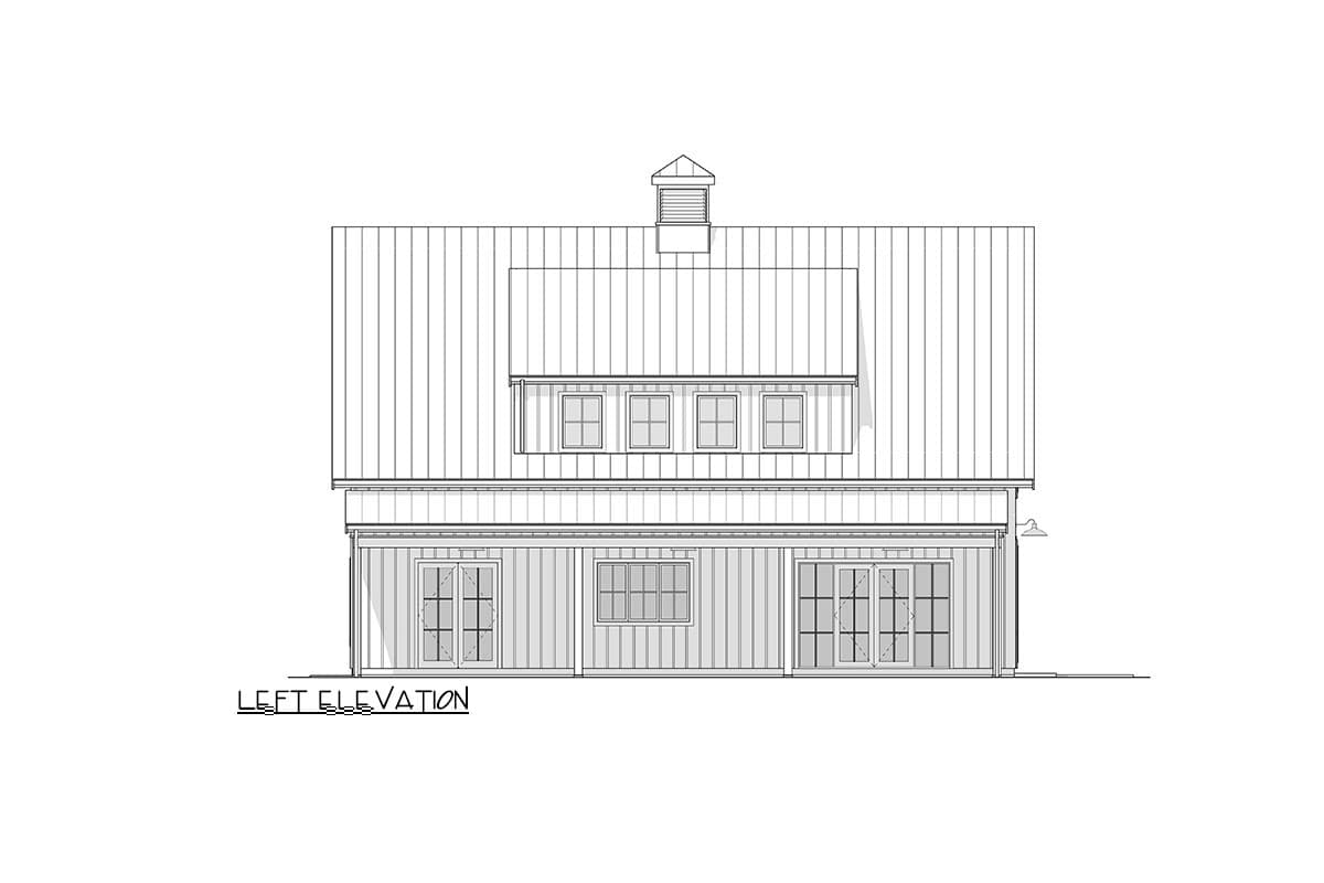 Plan 270097AF: Barndominium-Style Modern Farmhouse House Plan with Vaulted Ceiling - 2790 Sq Ft - Image #10 - Barndominium, Country, Craftsman, Farmhouse, Modern Farmhouse