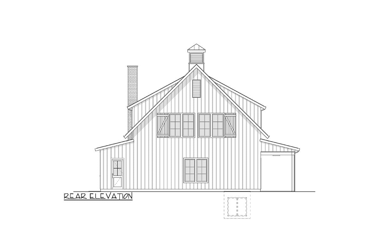 Plan 270097AF: Barndominium-Style Modern Farmhouse House Plan with Vaulted Ceiling - 2790 Sq Ft - Image #11 - Barndominium, Country, Craftsman, Farmhouse, Modern Farmhouse
