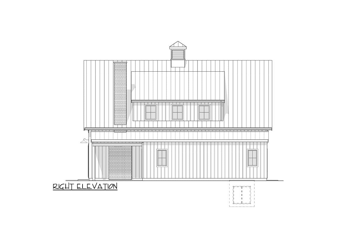 Plan 270097AF: Barndominium-Style Modern Farmhouse House Plan with Vaulted Ceiling - 2790 Sq Ft - Image #12 - Barndominium, Country, Craftsman, Farmhouse, Modern Farmhouse