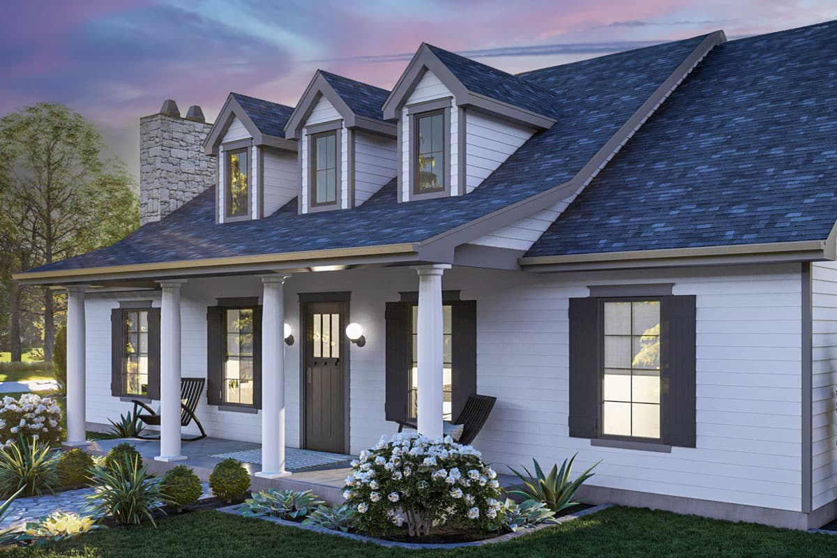 Plan 623349DJ: Traditional House Plan with Three Gabled Dormers Above Front Porch - 1874 Sq Ft - Image #10 - Country, Ranch, Traditional