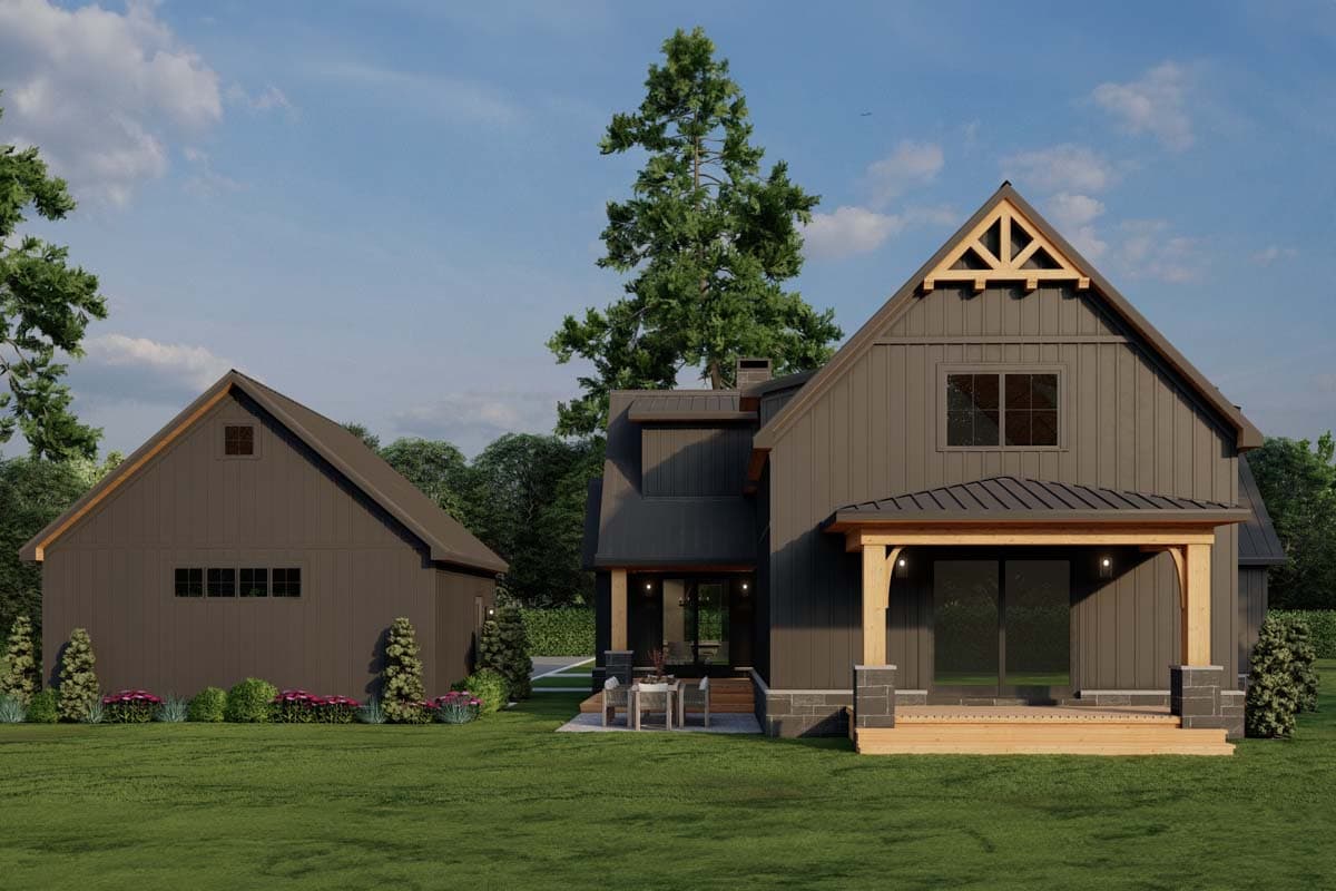 Plan 70883MK: Modern Farmhouse with Wrap Around Porch and Detached Garage - 3033 Sq Ft - Image #36 - Country, Farmhouse, Modern Farmhouse