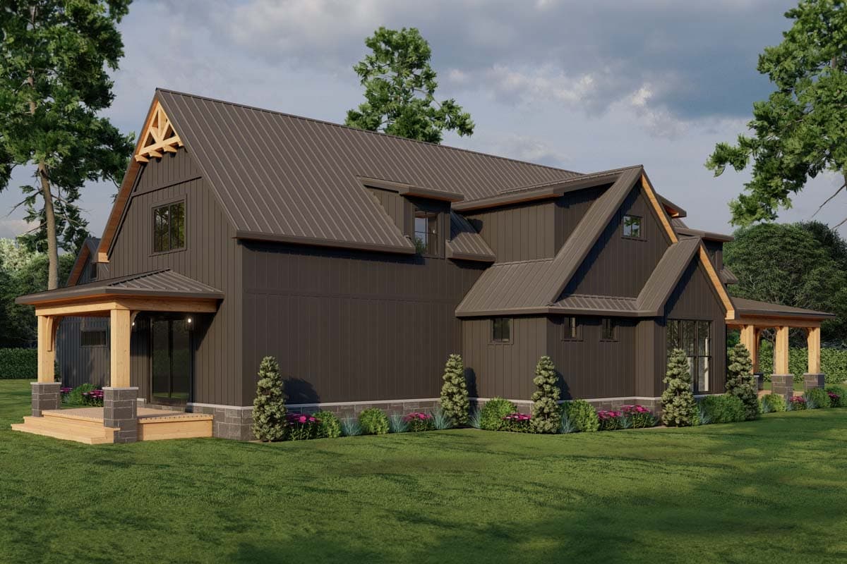 Plan 70883MK: Modern Farmhouse with Wrap Around Porch and Detached Garage - 3033 Sq Ft - Image #37 - Country, Farmhouse, Modern Farmhouse