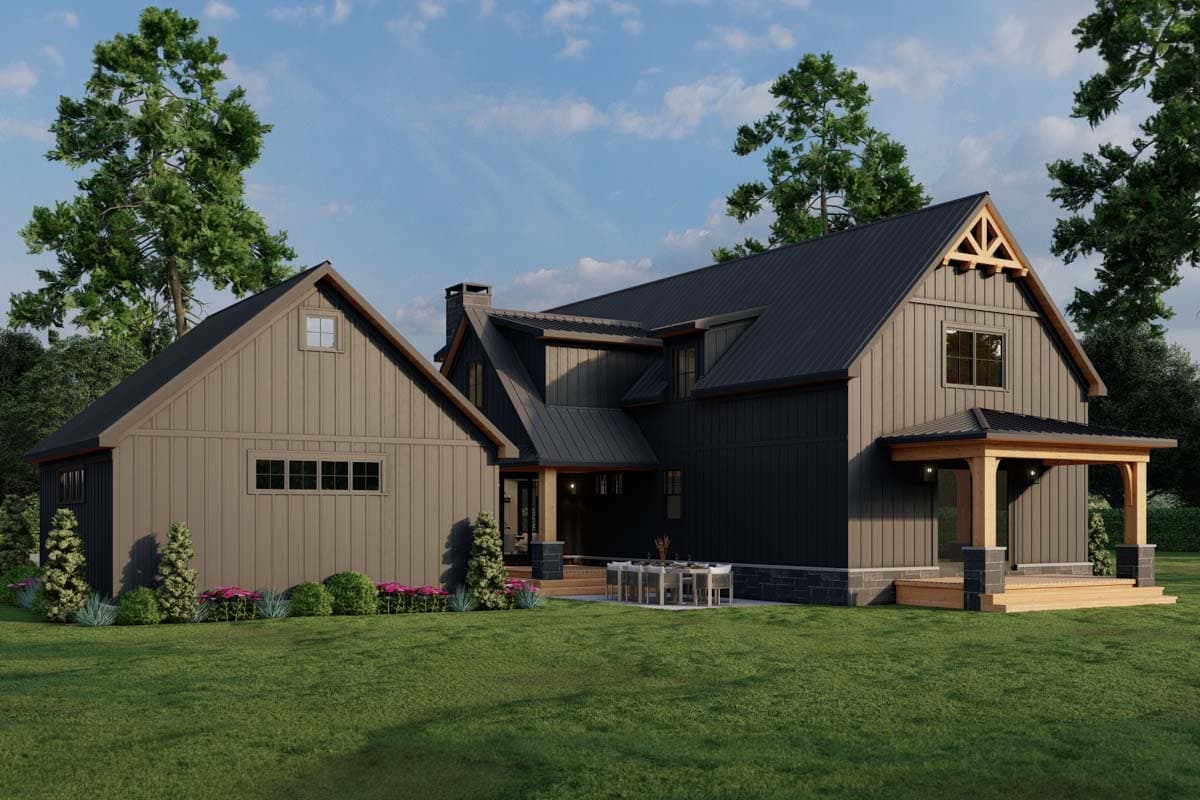 Plan 70883MK: Modern Farmhouse with Wrap Around Porch and Detached Garage - 3033 Sq Ft - Image #38 - Country, Farmhouse, Modern Farmhouse