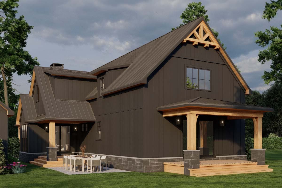 Plan 70883MK: Modern Farmhouse with Wrap Around Porch and Detached Garage - 3033 Sq Ft - Image #39 - Country, Farmhouse, Modern Farmhouse