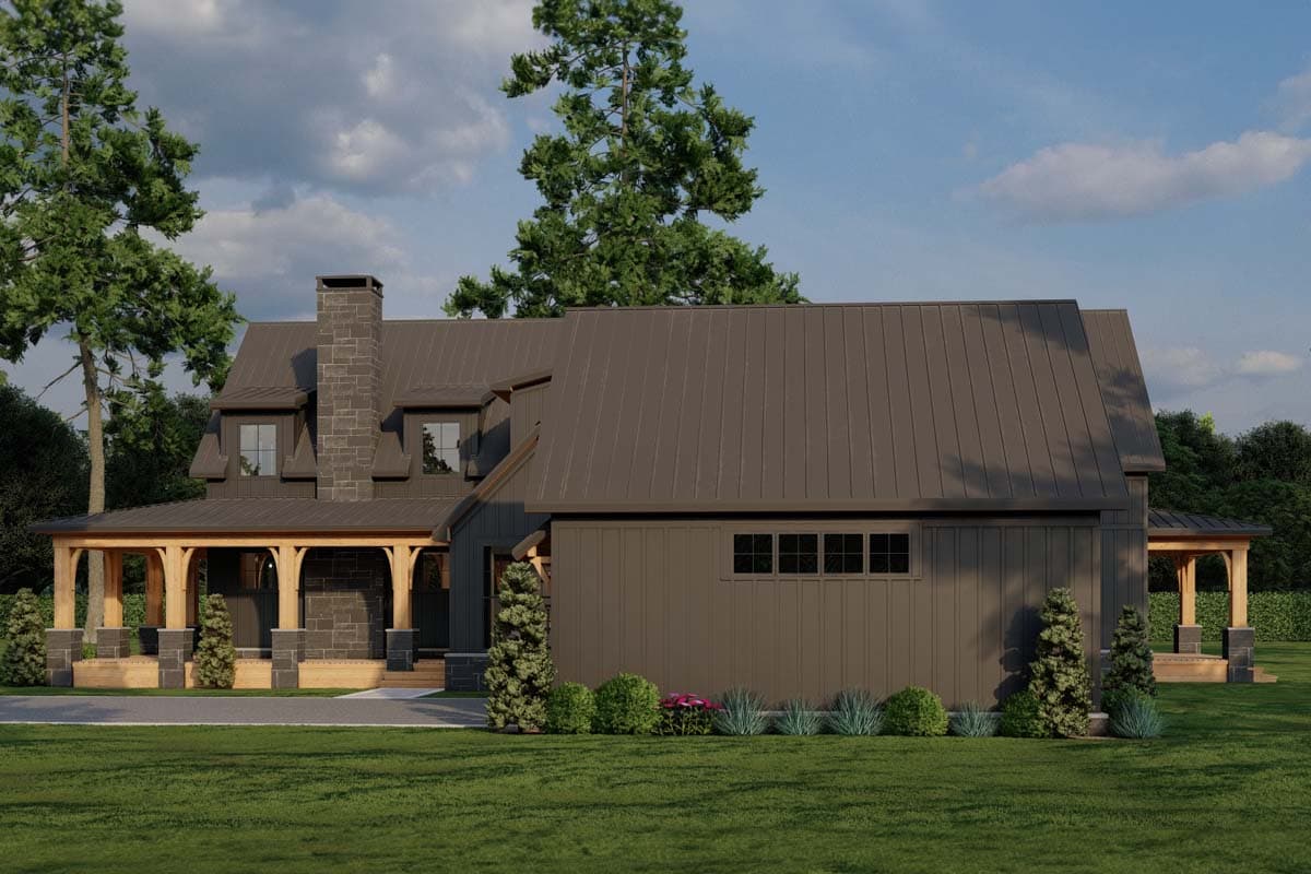 Plan 70883MK: Modern Farmhouse with Wrap Around Porch and Detached Garage - 3033 Sq Ft - Image #40 - Country, Farmhouse, Modern Farmhouse