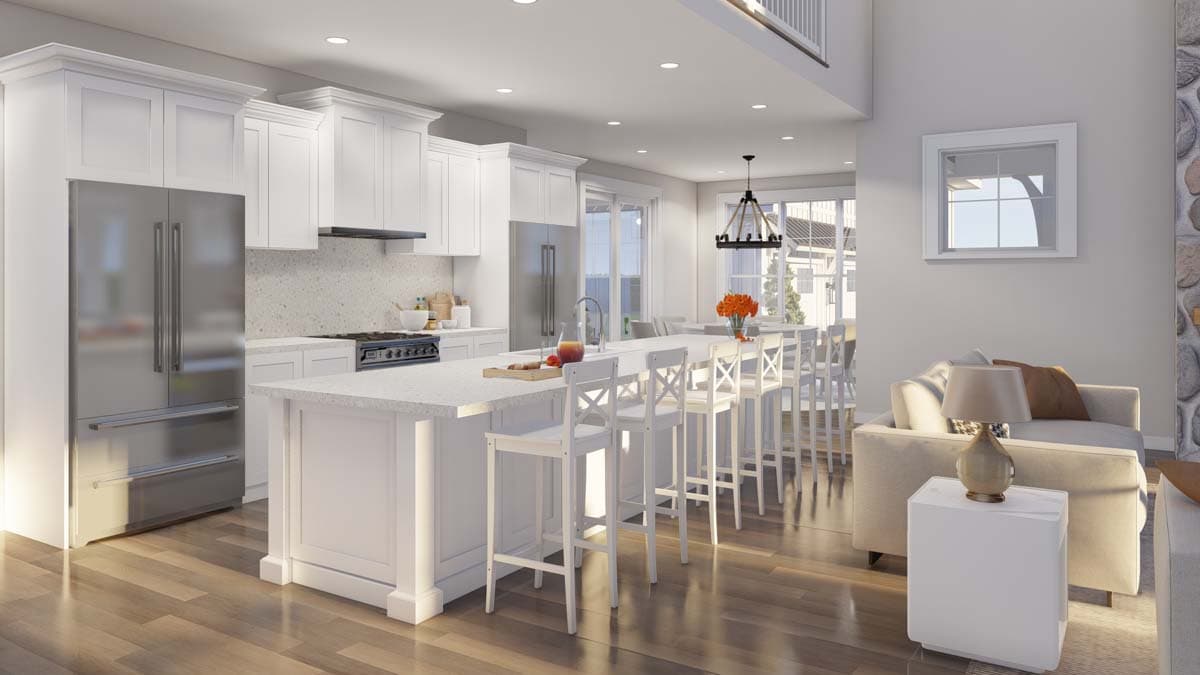 Plan 70883MK: Modern Farmhouse with Wrap Around Porch and Detached Garage - 3033 Sq Ft - Image #10 - Country, Farmhouse, Modern Farmhouse