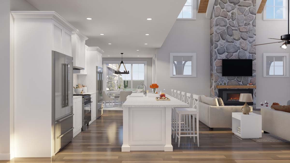 Plan 70883MK: Modern Farmhouse with Wrap Around Porch and Detached Garage - 3033 Sq Ft - Image #11 - Country, Farmhouse, Modern Farmhouse