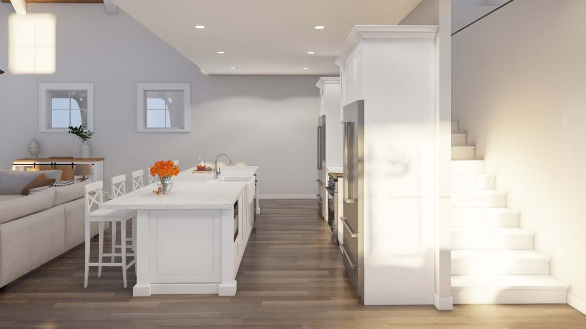 Plan 70883MK: Modern Farmhouse with Wrap Around Porch and Detached Garage - 3033 Sq Ft - Image #12 - Country, Farmhouse, Modern Farmhouse