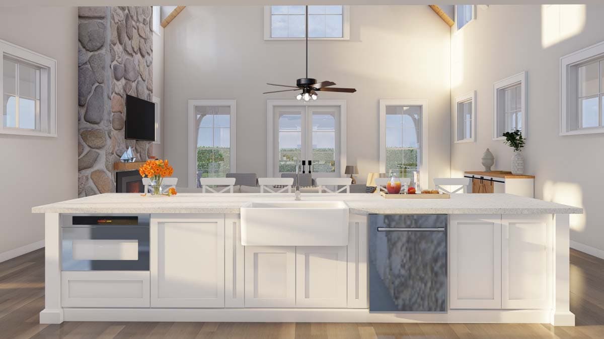 Plan 70883MK: Modern Farmhouse with Wrap Around Porch and Detached Garage - 3033 Sq Ft - Image #13 - Country, Farmhouse, Modern Farmhouse