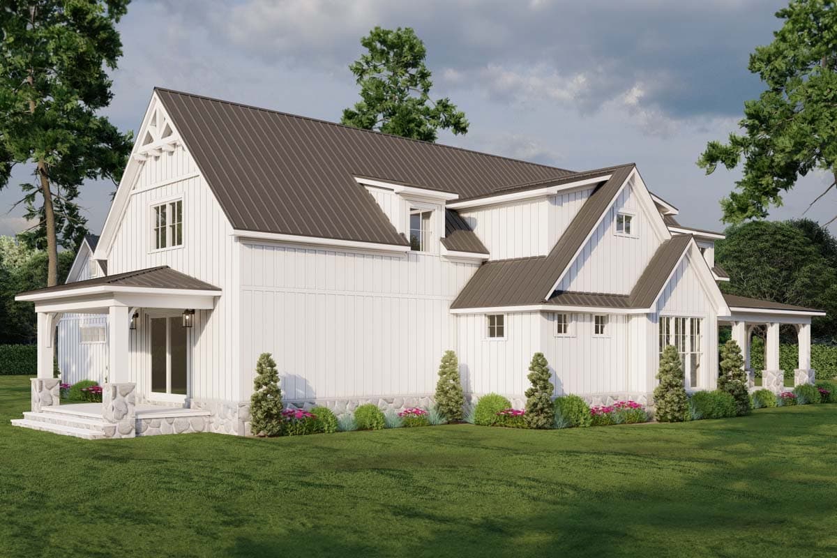 Plan 70883MK: Modern Farmhouse with Wrap Around Porch and Detached Garage - 3033 Sq Ft - Image #17 - Country, Farmhouse, Modern Farmhouse