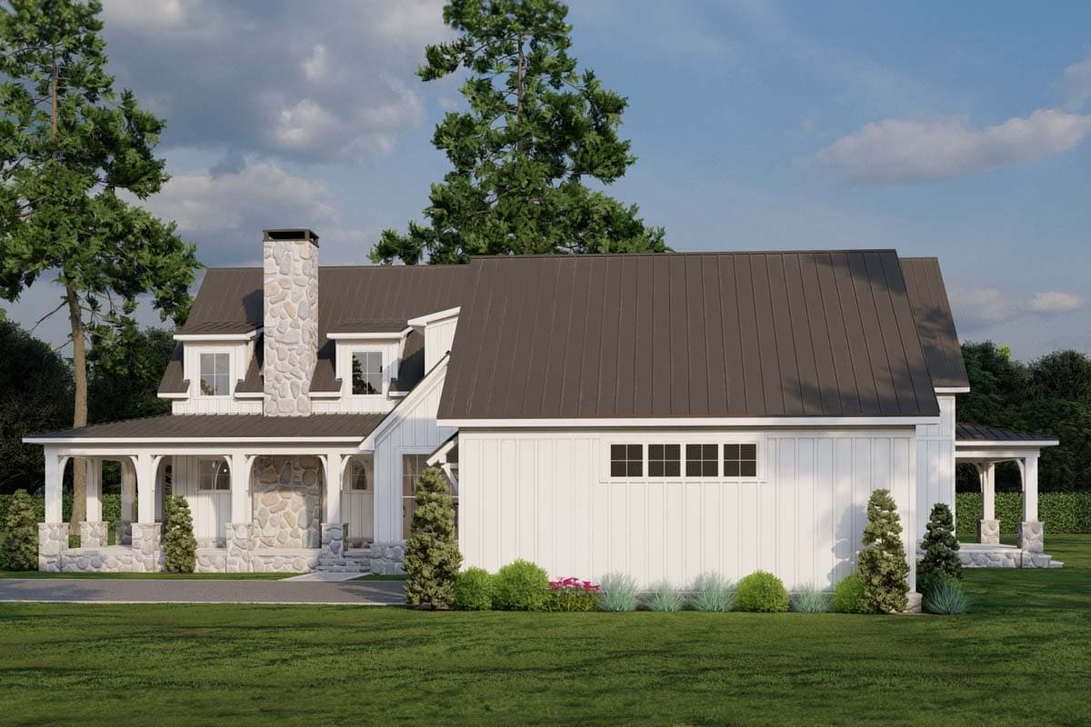 Plan 70883MK: Modern Farmhouse with Wrap Around Porch and Detached Garage - 3033 Sq Ft - Image #20 - Country, Farmhouse, Modern Farmhouse