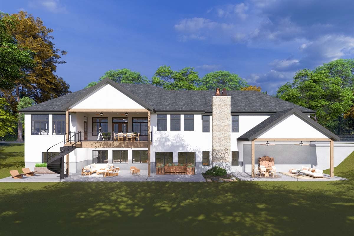 Plan 61500UT: One-Story House Plan with Lower Level Expansion - 2690 Sq Ft - Image #4 - Ranch, Transitional
