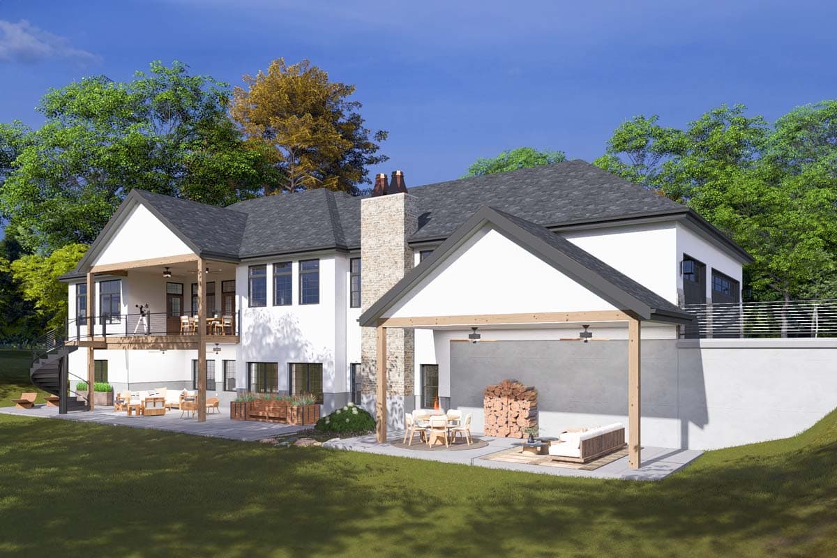 Plan 61500UT: One-Story House Plan with Lower Level Expansion - 2690 Sq Ft - Image #5 - Ranch, Transitional