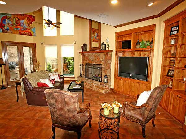 Plan 36170TX: Narrow Home Plan with His and Her Bathrooms - Image #7 - European, Tudor