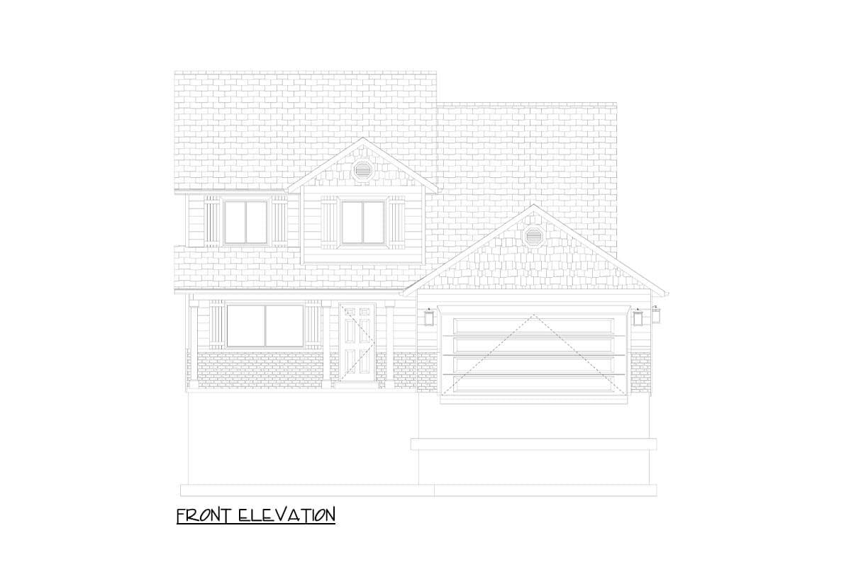 Plan 61501UT: Traditional 3-Bed House Plan with 2-Car Garage - 1811 Sq Ft - Image #18 - Colonial, Traditional