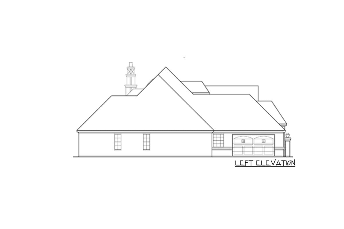 Plan 36180TX: French Country Estate with Courtyard - Image #9 - European, French Country