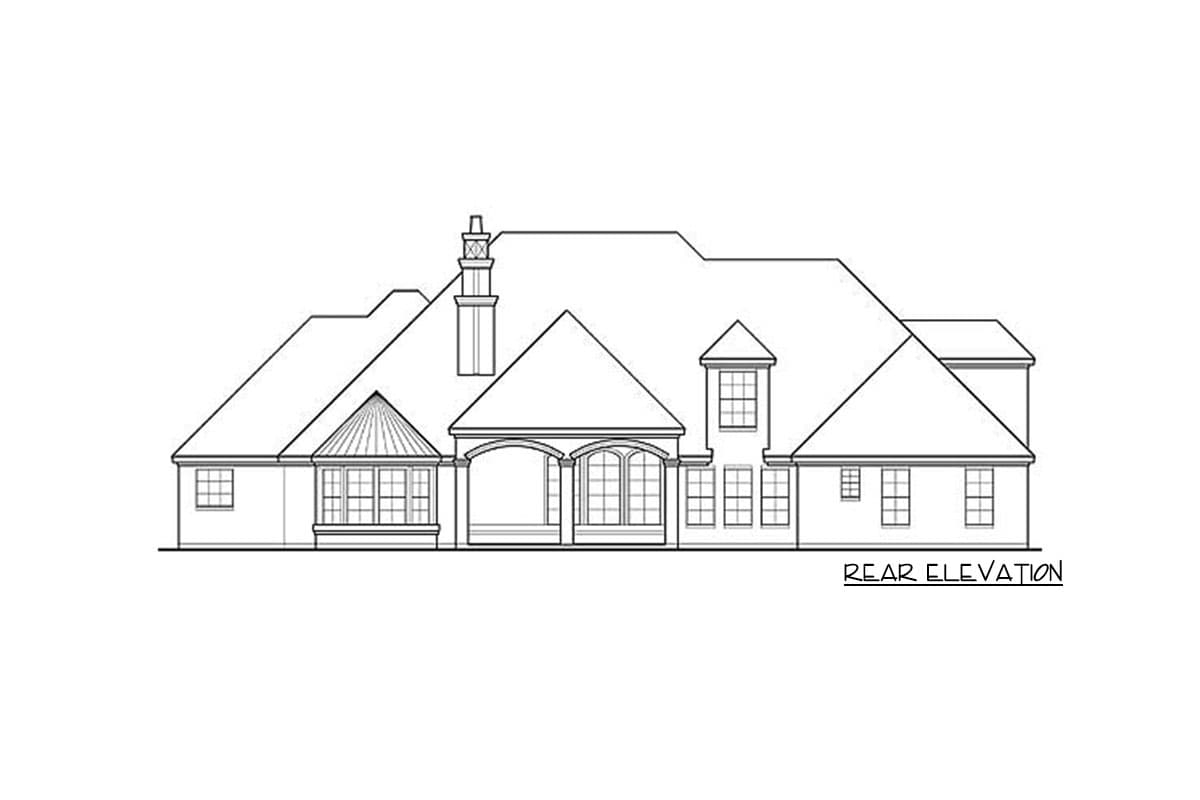 Plan 36180TX: French Country Estate with Courtyard - Image #10 - European, French Country