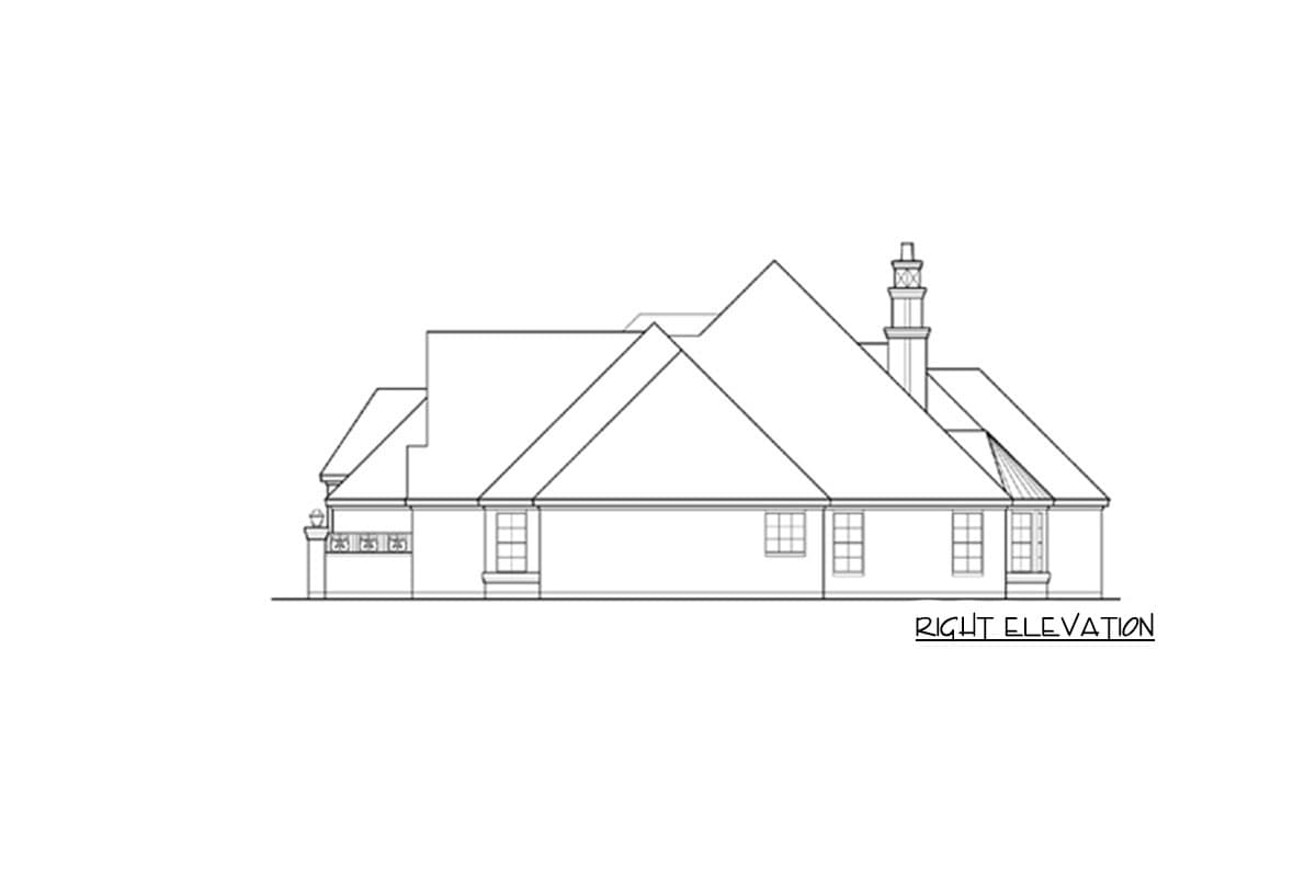 Plan 36180TX: French Country Estate with Courtyard - Image #11 - European, French Country