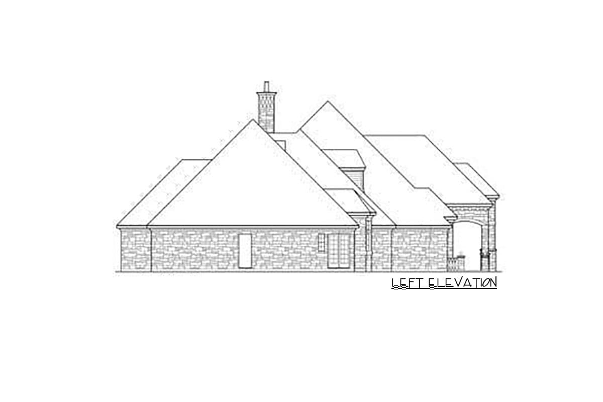 Plan 36181TX: 4-Bed House Plan with Spacious Family Room - Image #6 - European