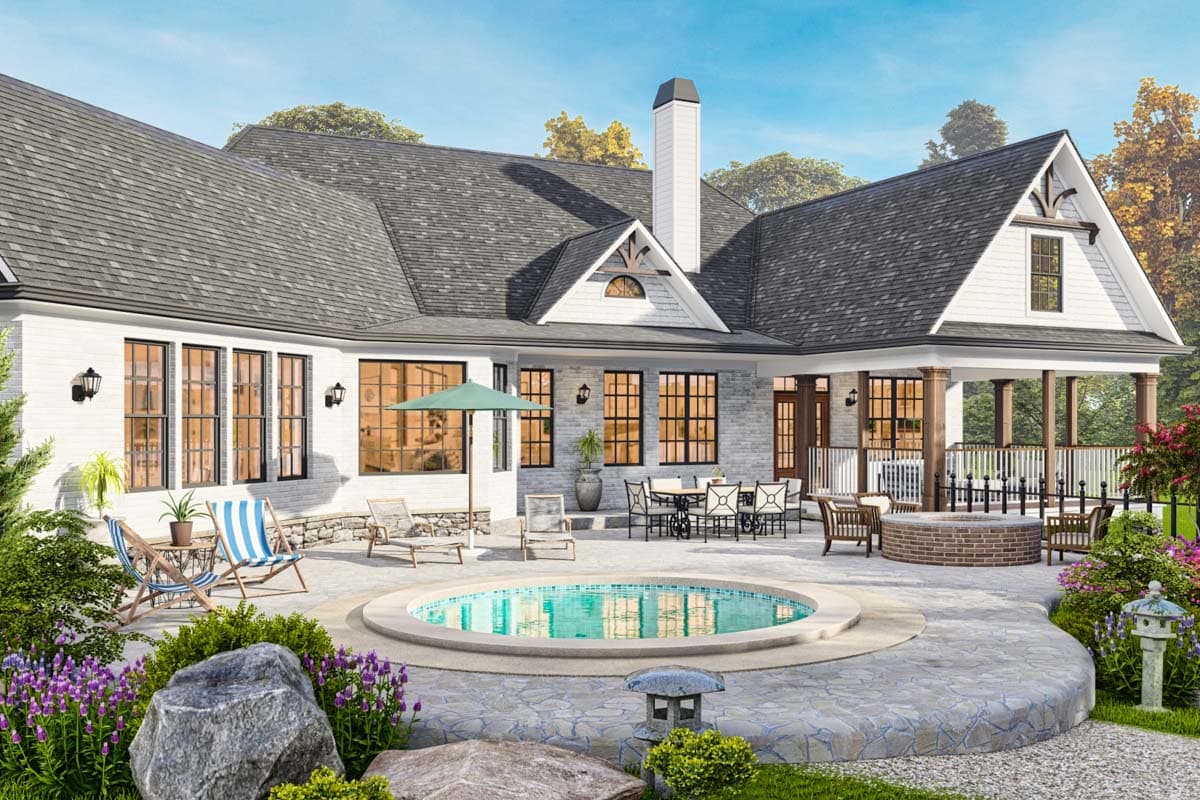 Plan 25823GE: 1-Story Craftsman Mountain House Plan with Angled Family Room - 2648 Sq Ft - Image #9 - Craftsman, Mountain, Rustic, Traditional