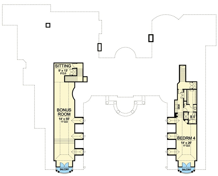 Plan 36183TX: Palatial Estate of Your Own - Floor Plan - 2nd Floor - European, French Country