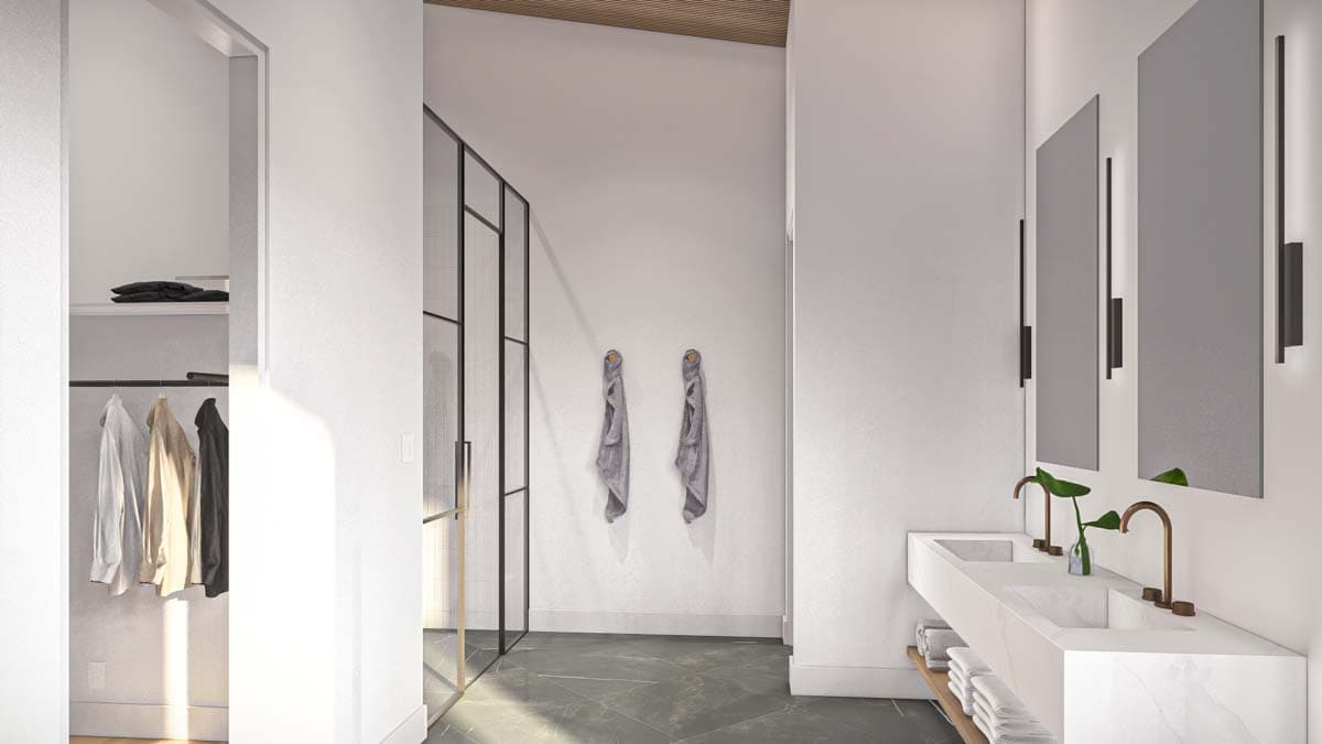 Plan 623351DJ: Expanded Modern Mountain Style House Plan with 2 Beds - 2872 Sq Ft - Image #11 - Mid Century Modern, Modern, Mountain