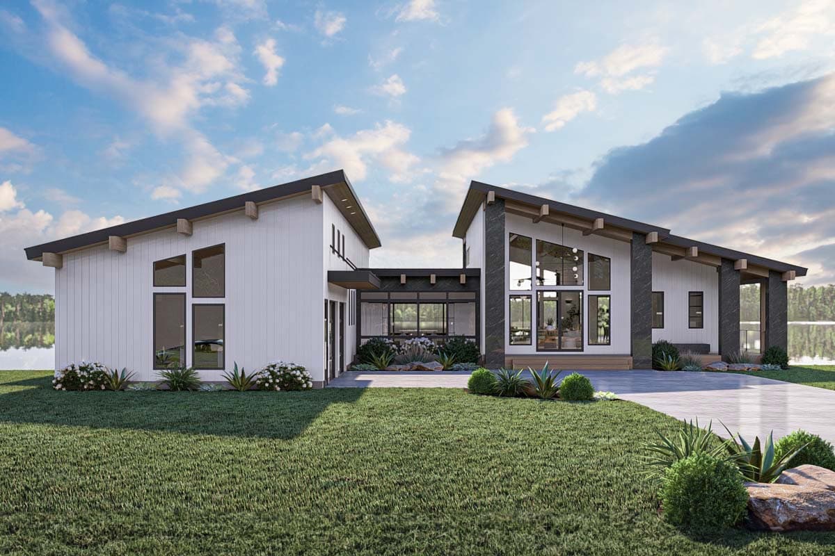 Plan 623351DJ: Expanded Modern Mountain Style House Plan with 2 Beds - 2872 Sq Ft - Image #14 - Mid Century Modern, Modern, Mountain