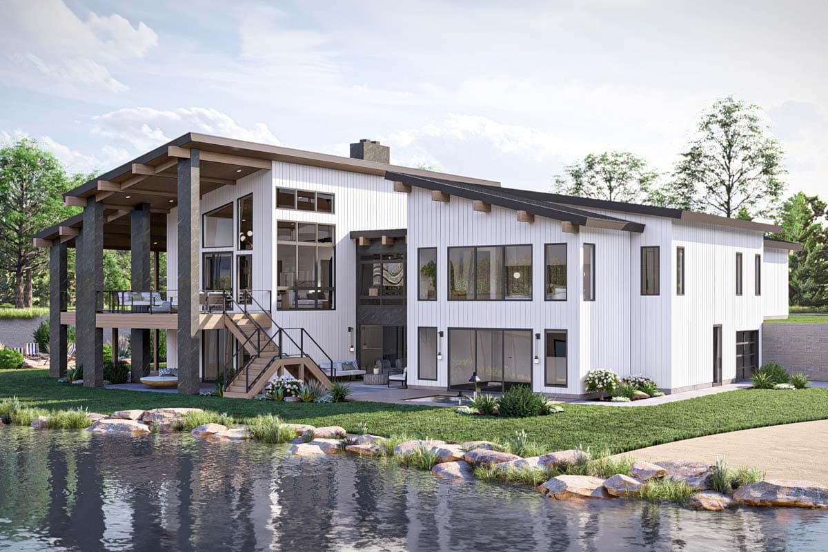 Plan 623351DJ: Expanded Modern Mountain Style House Plan with 2 Beds - 2872 Sq Ft - Image #15 - Mid Century Modern, Modern, Mountain